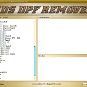DPF EGR LAMBDA REMOVER  2017_05 VERSION PROGRAMS