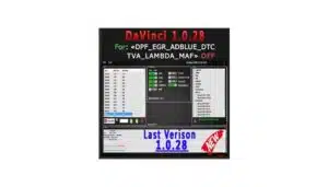 DAVINCI  1.0.28  SCR DPF EGR  DTC REMOVE