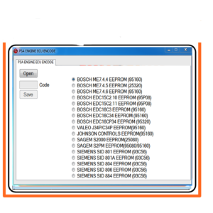 PSA ENGINE ECU CODE CALCULATOR