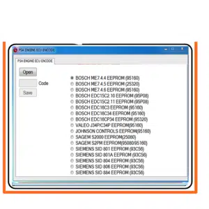PSA ENGINE ECU CODE CALCULATOR