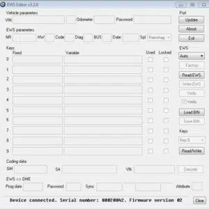 BMW EWS EDITOR 3.2.0