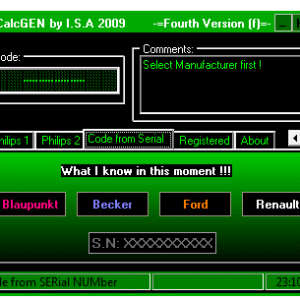 CALCGEN_2009 RADIO CODE PROGRAM