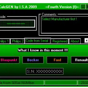 CALCGEN_2009 RADIO CODE PROGRAM
