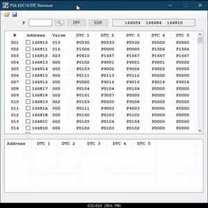 PSA EDC16 DTC REMOVER