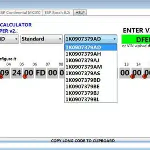 VAG ABS ESP LONG CODE CALCULATOR