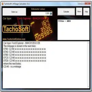 TACHOSOFT231 MİLEAGE CALCULATOR