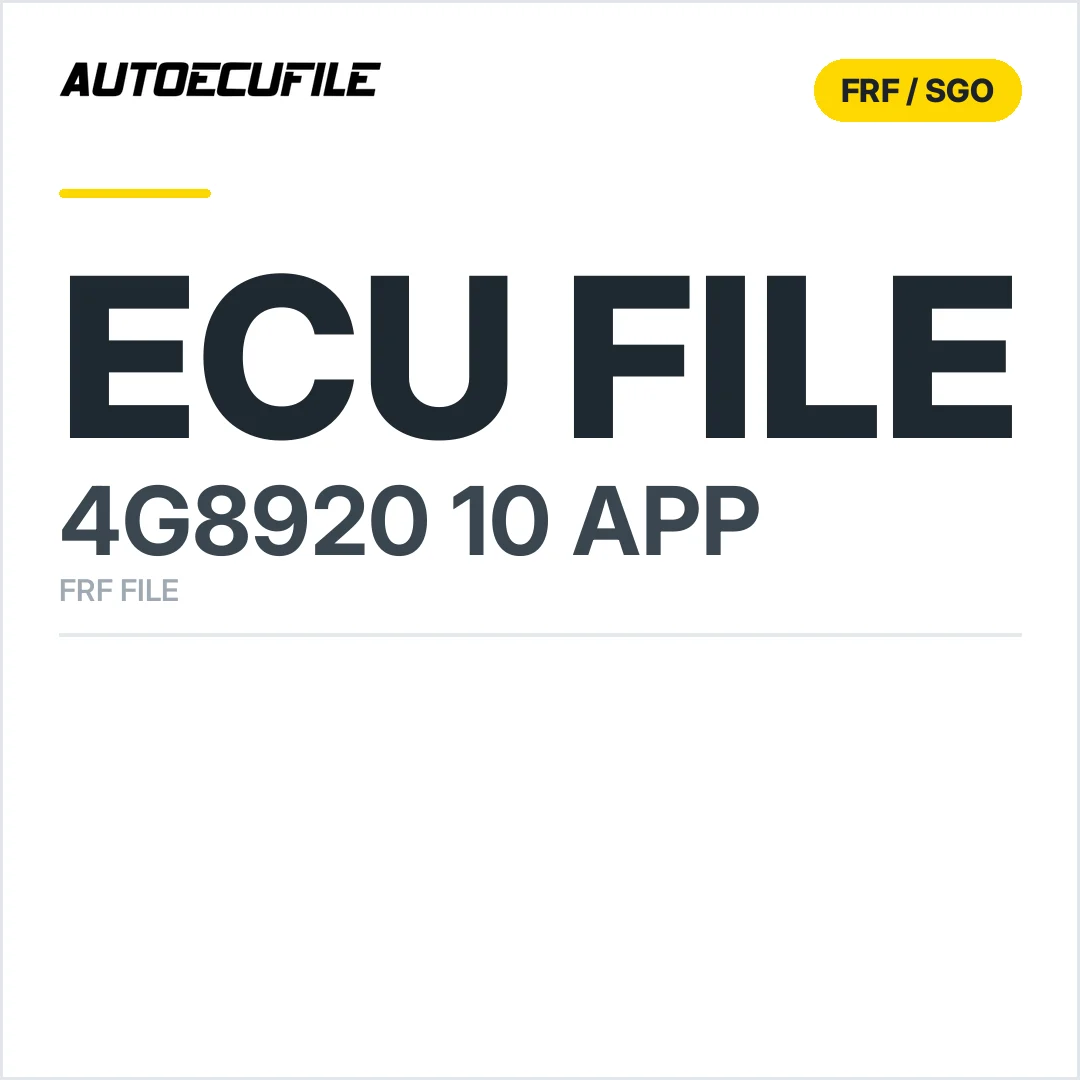4G8920 10 APP 0233 FRF FILE