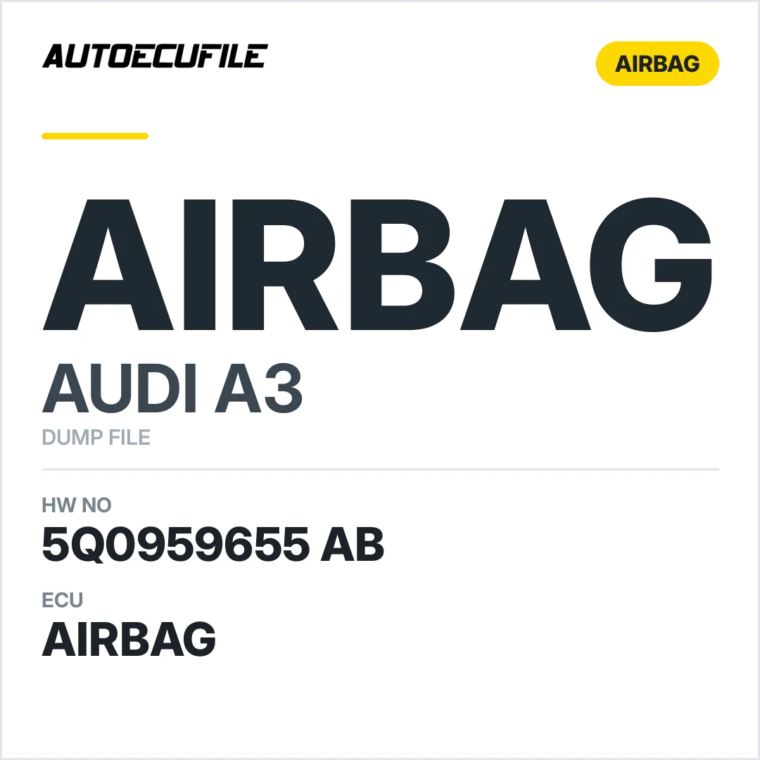 AUDI A3 AIRBAG 5Q0959655 AB DUMP