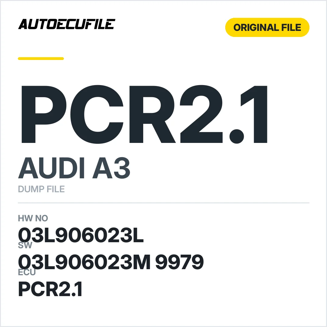 AUDI A3 PCR2.1 03L906023L 03L906023M 9979 DUMP