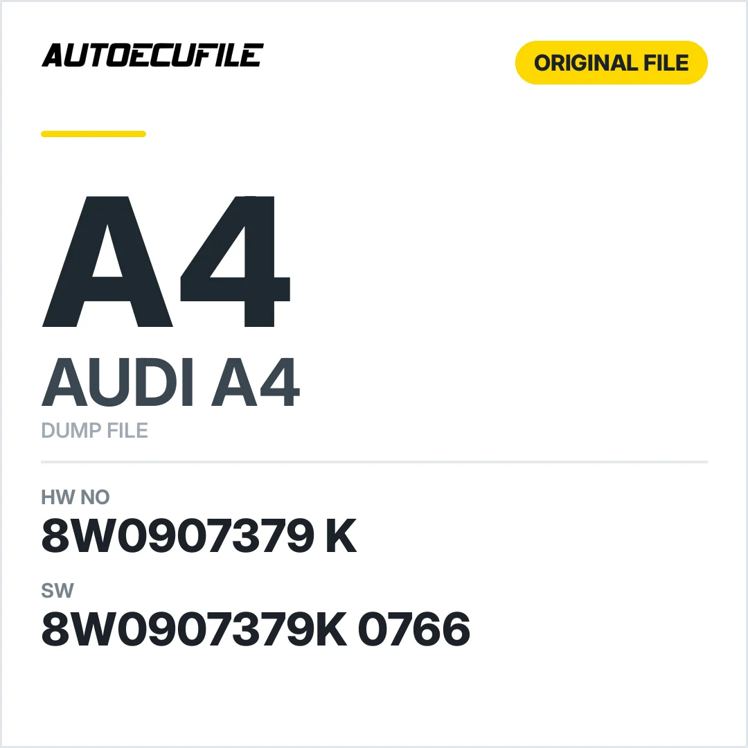 AUDI A4 ABS 8W0907379 K  8W0907379K 0766 DUMP