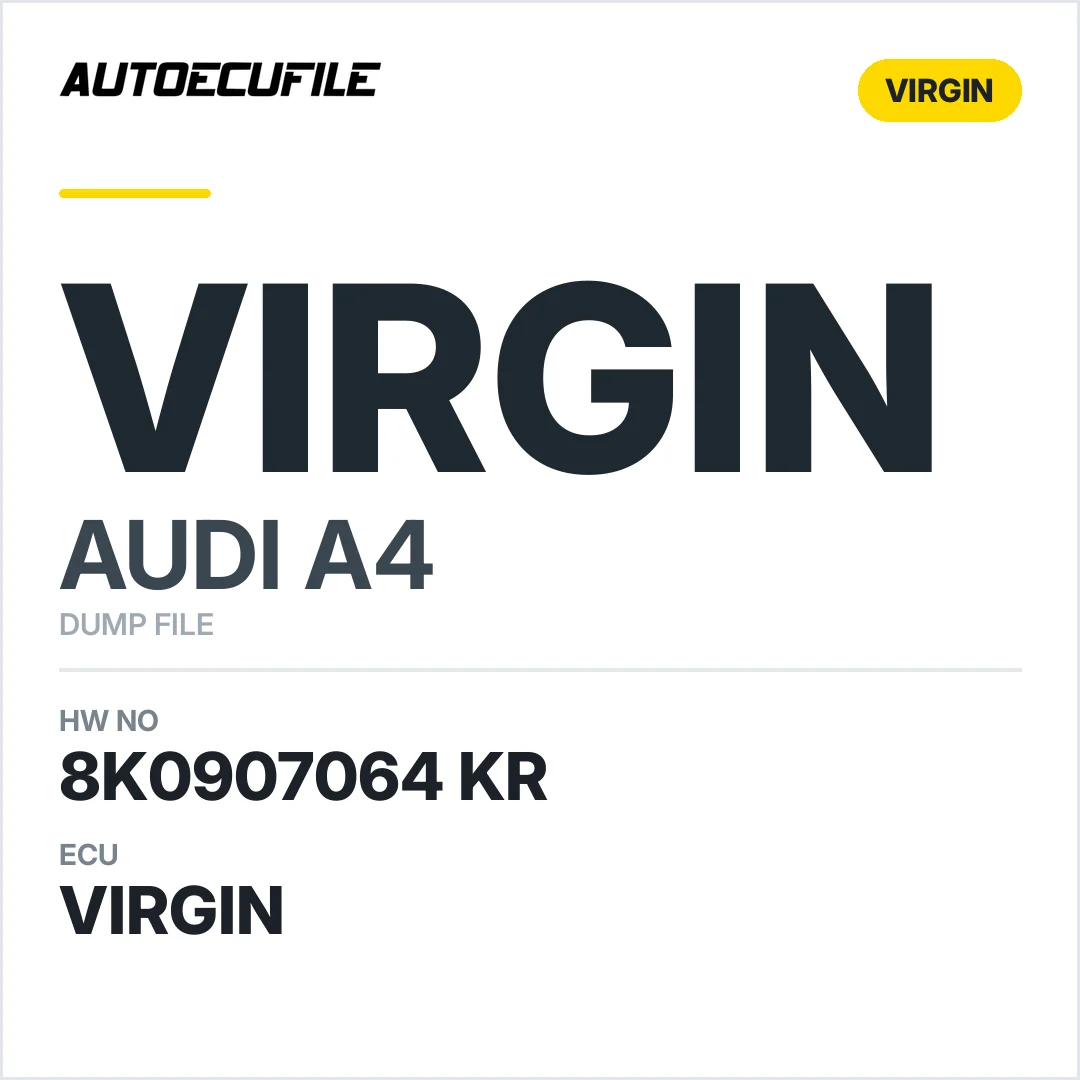 AUDI A4 BCM 8K0907064 KR VIRGIN DUMP