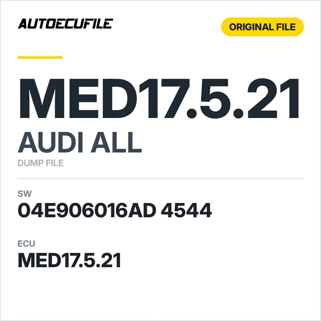 AUDI ALL MED17.5.21 04E906016AD 4544 1037528959 DUMP