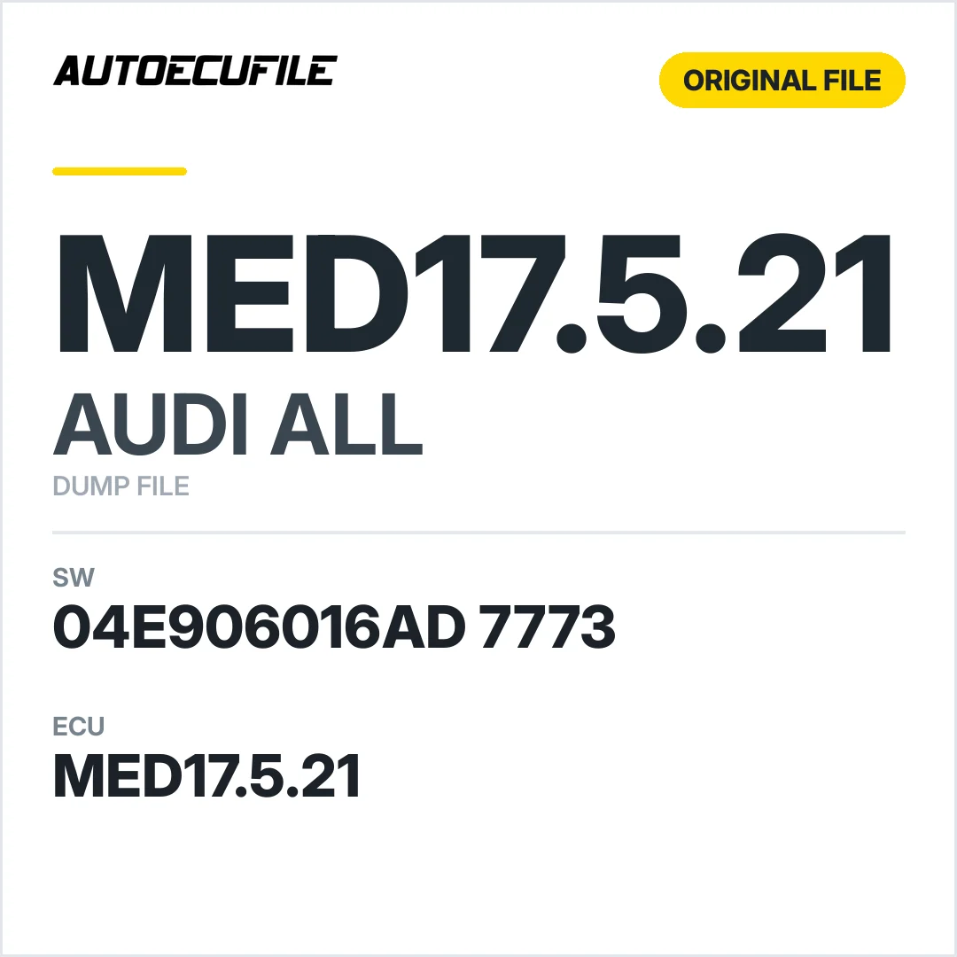 AUDI ALL MED17.5.21 04E906016AD 7773 1037543731 DUMP