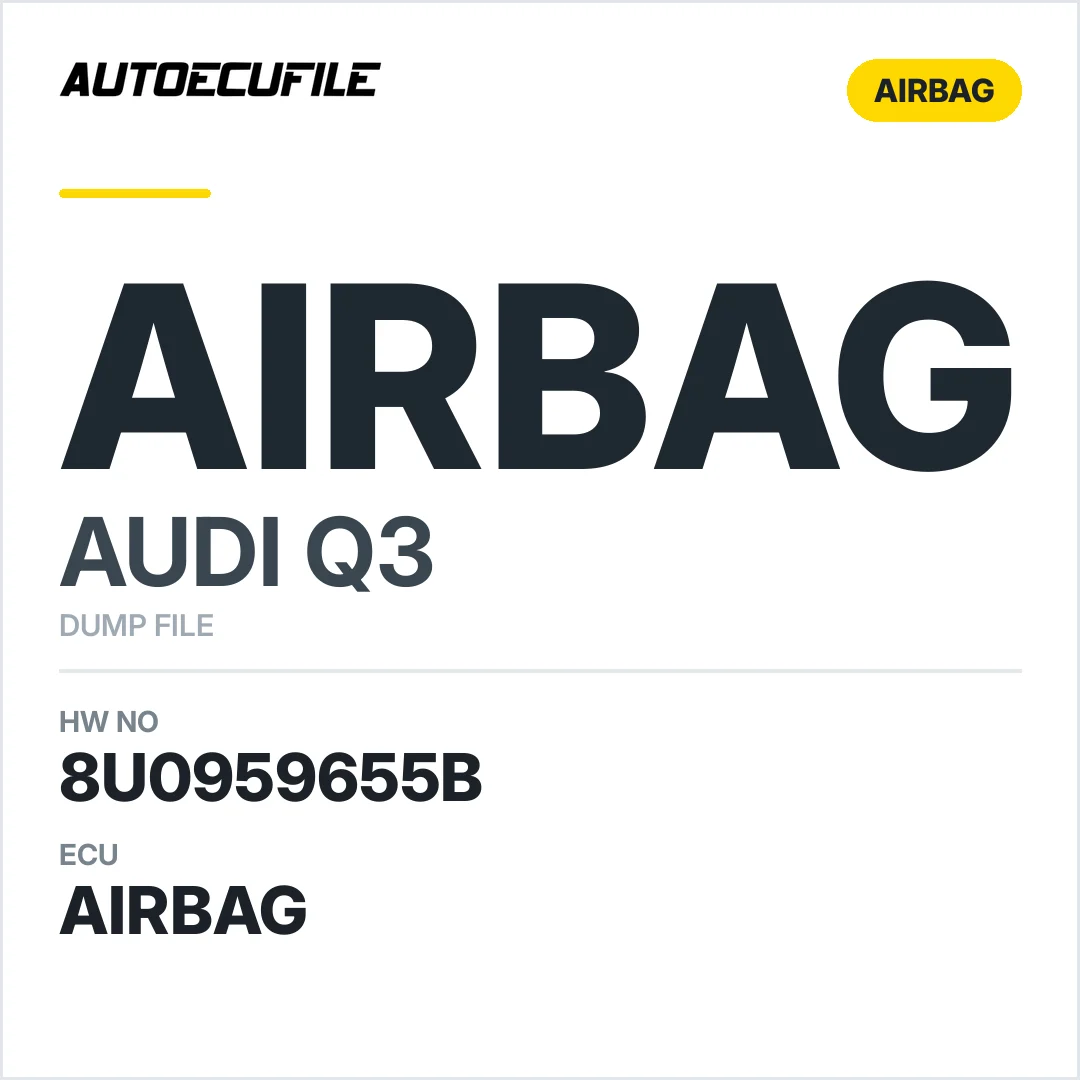 AUDI Q3 AIRBAG 8U0959655B 5WK44299  DUMP