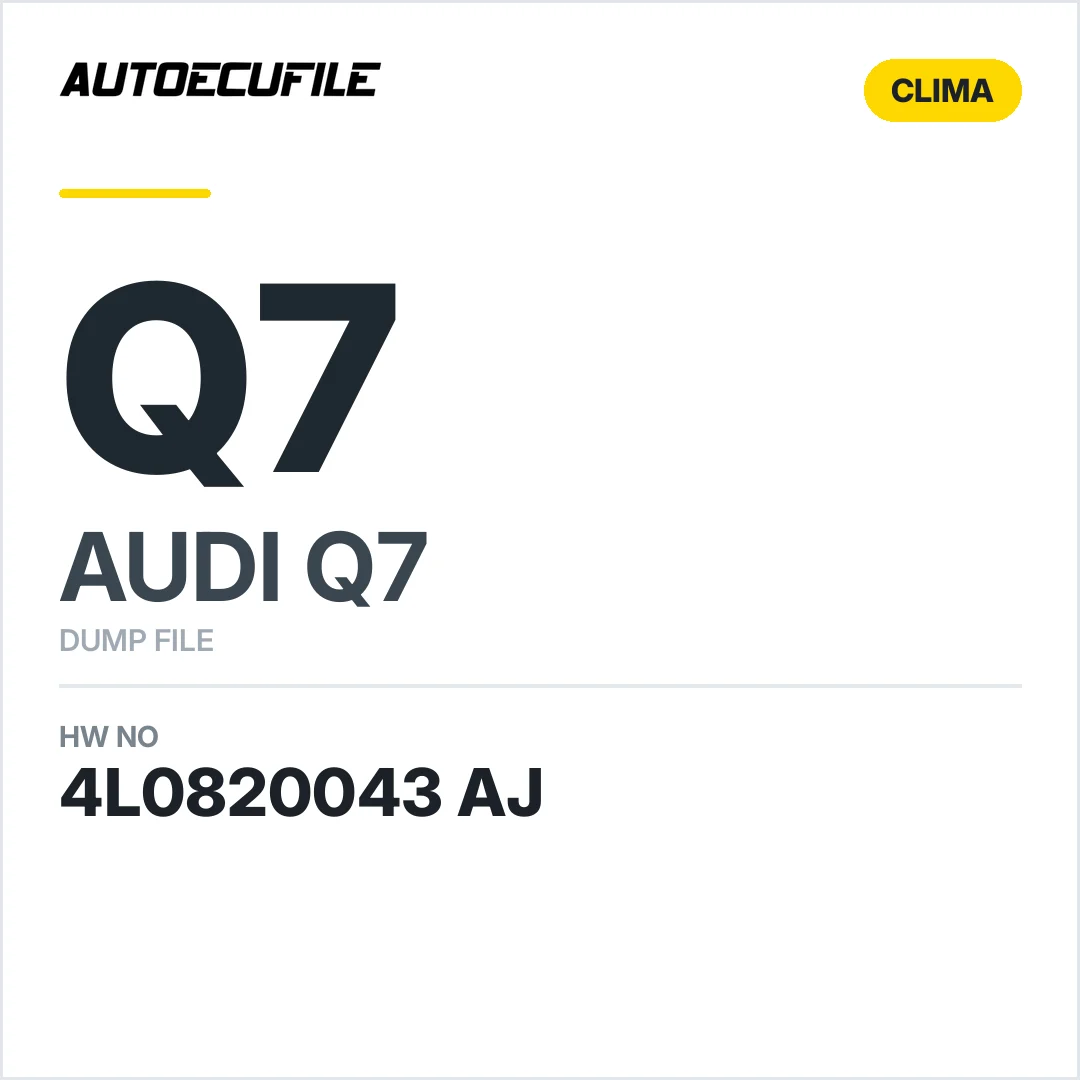AUDI Q7 CLIMA CONTROL 4L0820043 AJ 5HB009184-35 DUMP