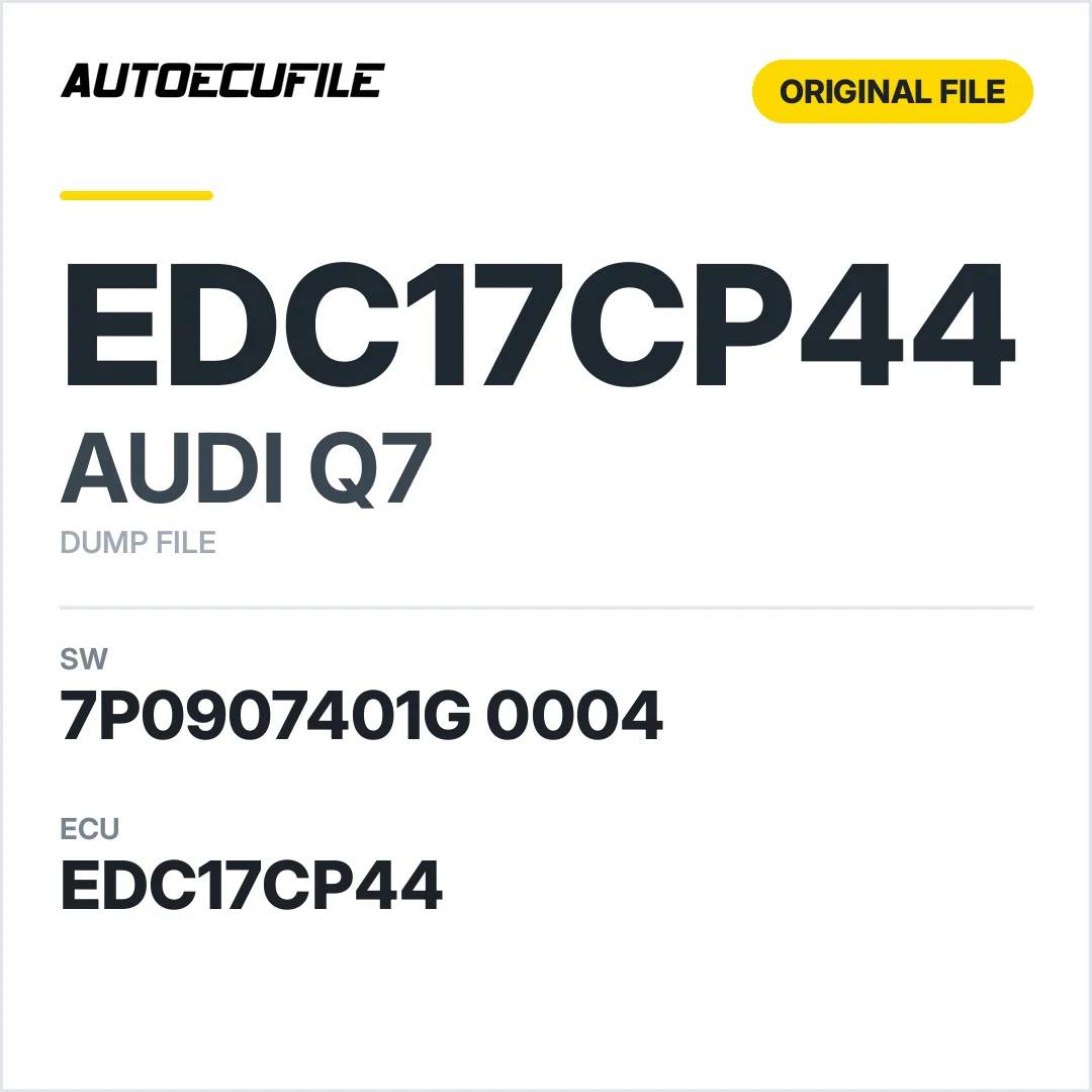 AUDI Q7 EDC17CP44 7P0907401G 0004 1037535393 DUMP