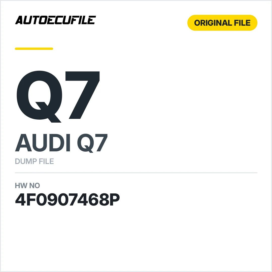 AUDI Q7 GATEWAY 4F0907468P DUMP