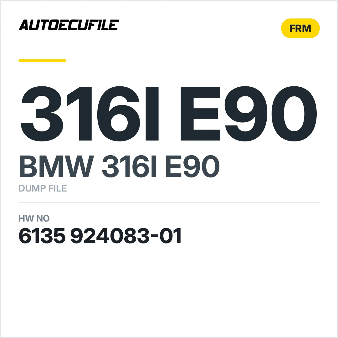 BMW 316I E90 FRM 6135 924083-01 DUMP