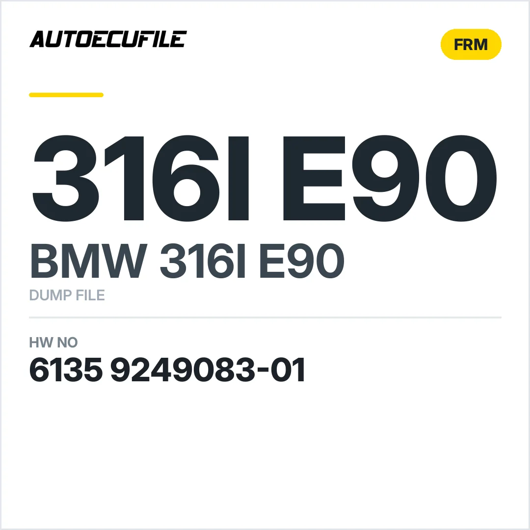 BMW 316I E90 FRM3 6135 9249083-01 DUMP
