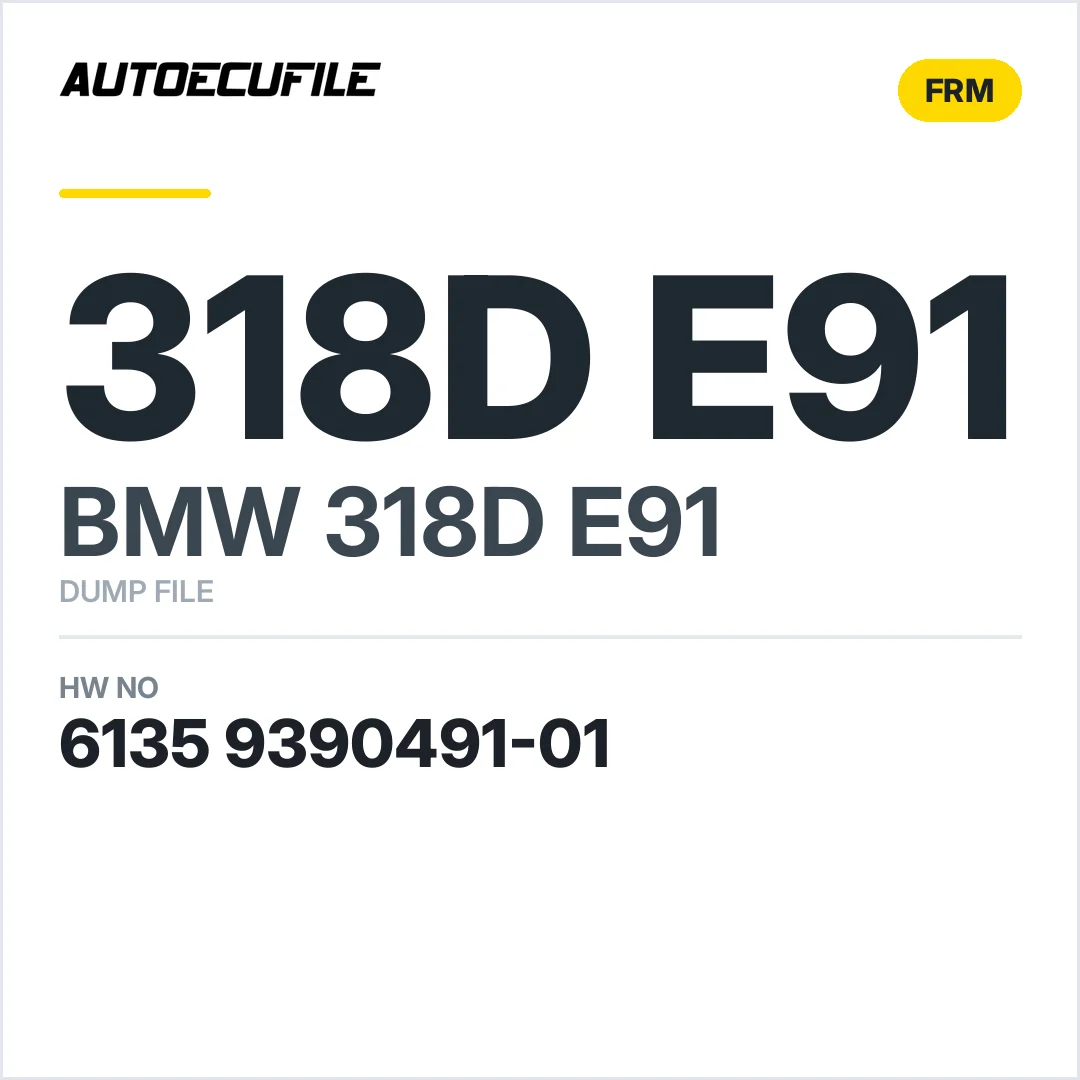 BMW 318D E91 FRM 6135 9390491-01 DUMP