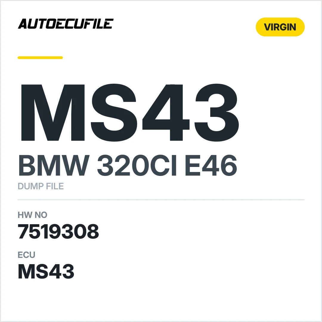 BMW 320CI E46 MS43 6577355404 7519308 VIRGIN DUMP