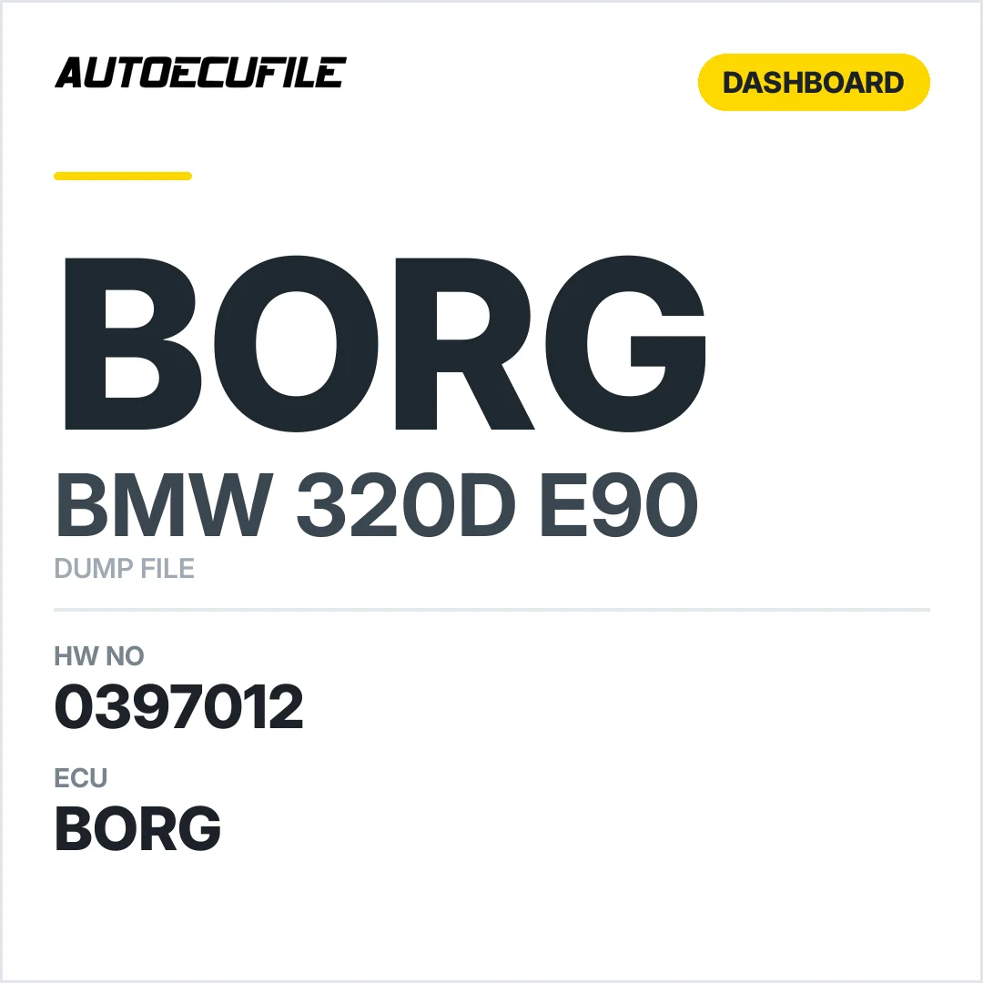BMW 320D E90 DASHBOARD 0397012 DUMP