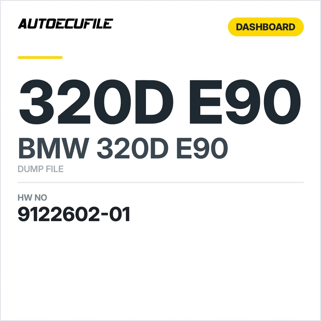 BMW 320D E90 DASHBOARD 9122602-01 DUMP