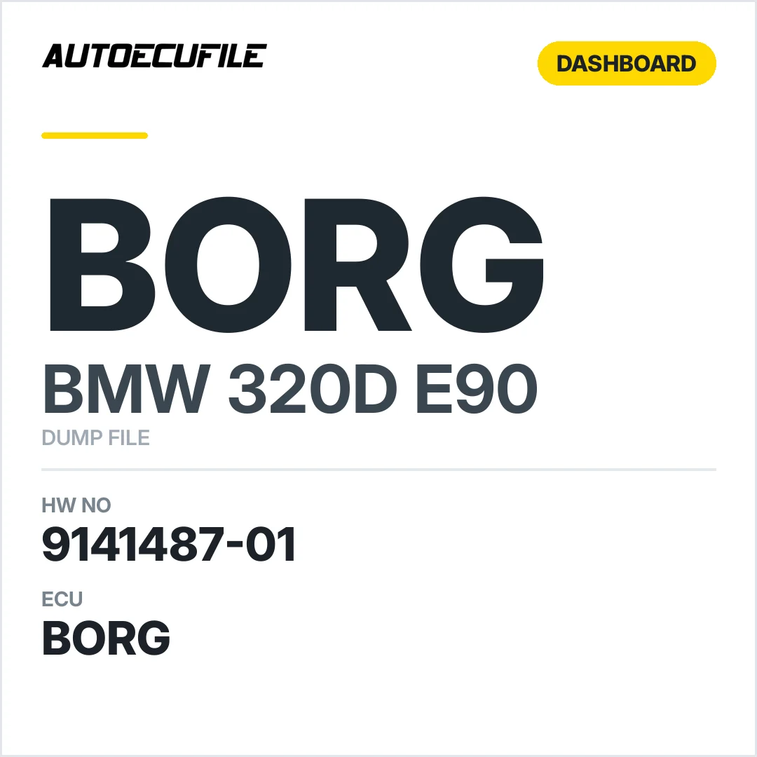 BMW 320D E90 DASHBOARD 9141487-01 DUMP