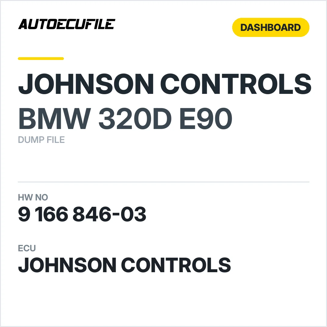 BMW 320D E90 DASHBOARD  9166846-03 DUMP