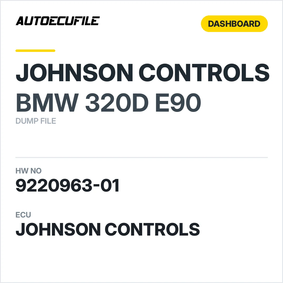 BMW 320D E90 DASHBOARD 9220963-01 DUMP
