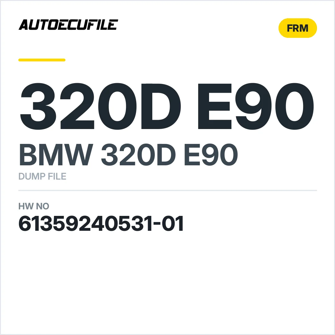 BMW 320D E90 FRM 61359240531-01 DUMP