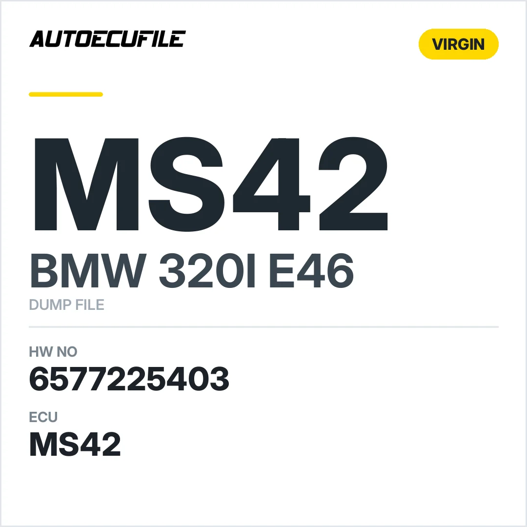 BMW 320I E46 MS42 6577225403 VIRGIN DUMP