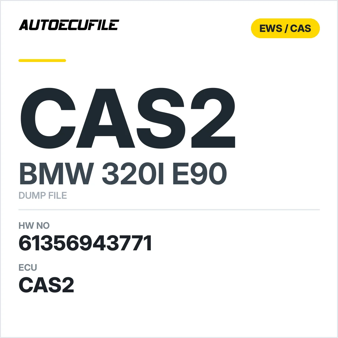 BMW 320I E90 CAS2 61356943771 DUMP