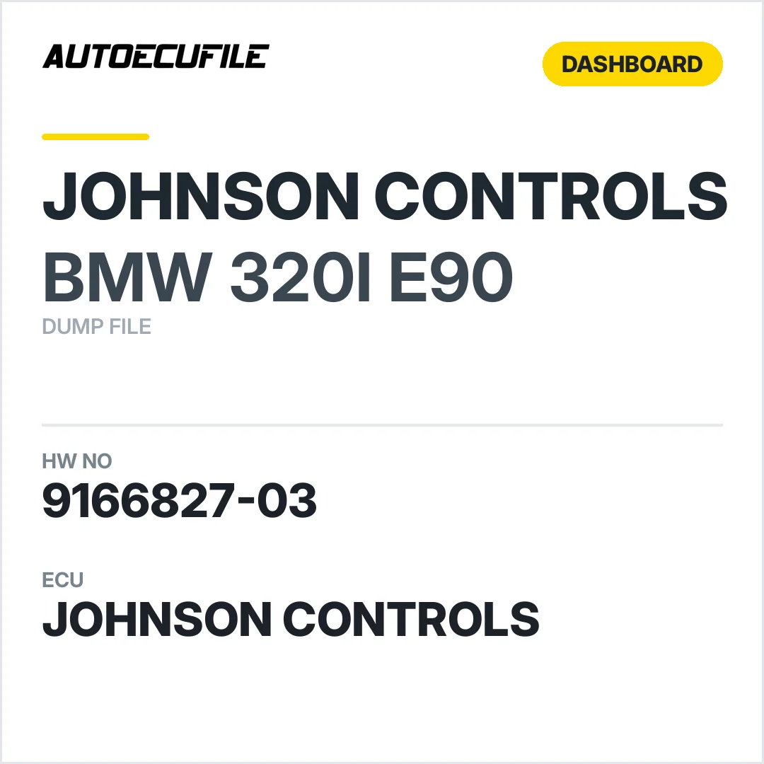 BMW 320I E90 DASHBOARD 9166827-03 DUMP