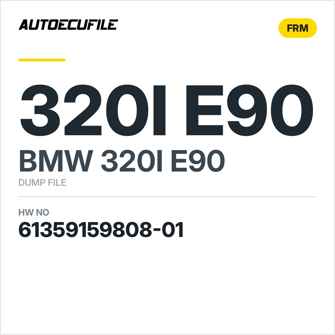BMW 320I E90 FRM2 61359159808-01 DUMP