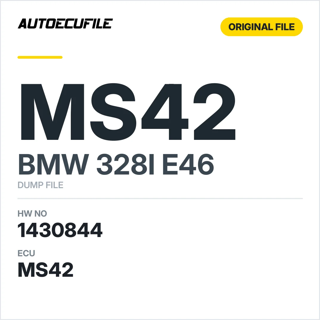 BMW 328I E46 MS42 5WK90329 1430844 DUMP