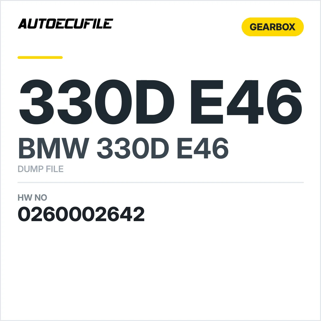 BMW 330D E46 GEARBOX 0260002642 7508732 DUMP