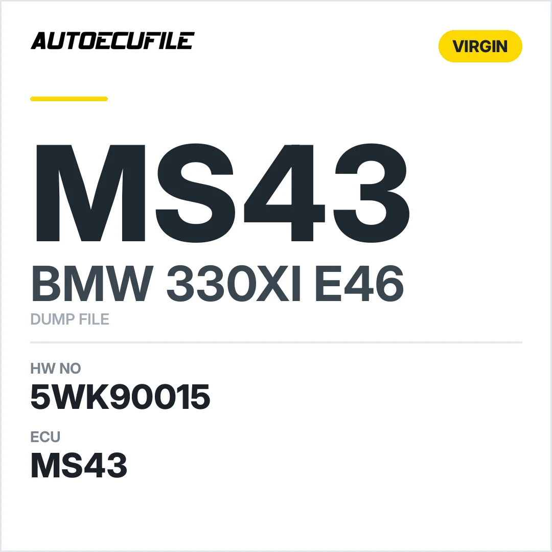 BMW 330XI E46 MS43 6577355404 5WK90015 VIRGIN DUMP