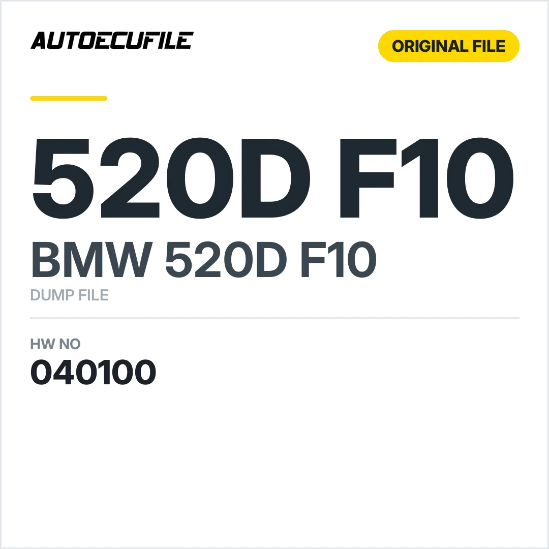 BMW 520D F10 SZL  9234440 E000280791 DUMP