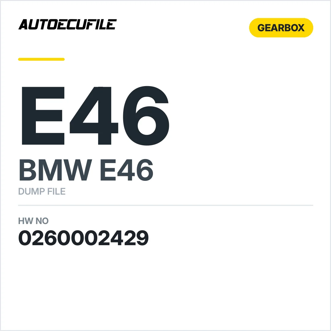 BMW E46 GEARBOX 0260002429  DUMP