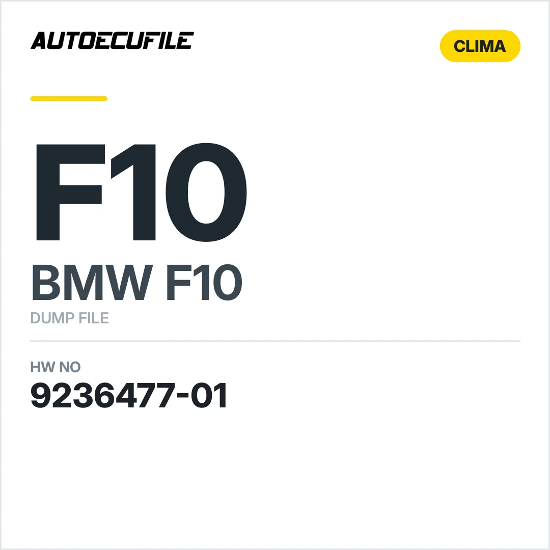 BMW F10 CLIMA CONTROL PANEL 9236477-01 DUMP