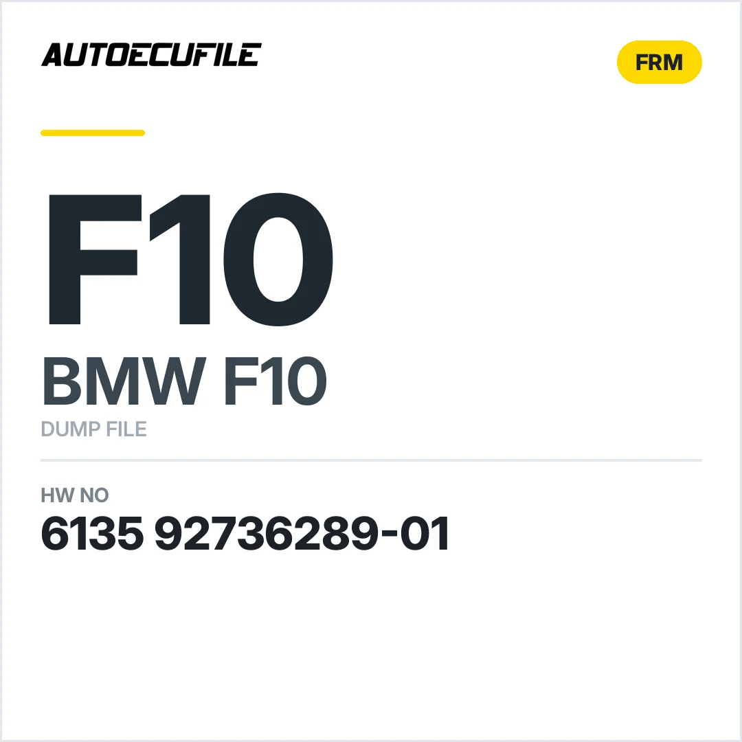 BMW F10 FRM 6135 92736289-01 DUMP