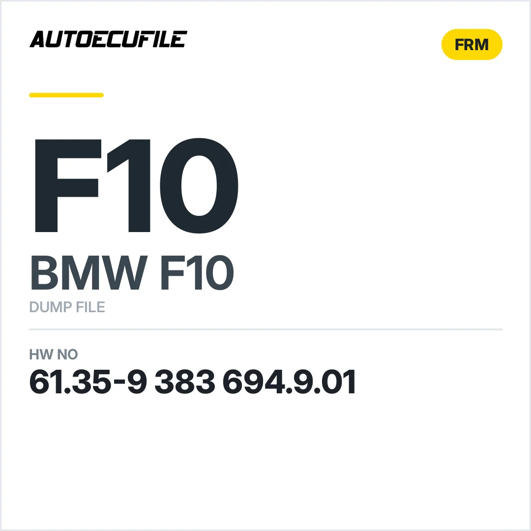 BMW F10 FRM 6135 9383694901 DUMP