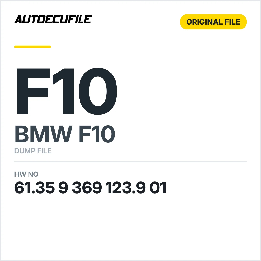BMW F10 FRONT SEAT MODULE 61.35 9 369 123.9 01 DUMP