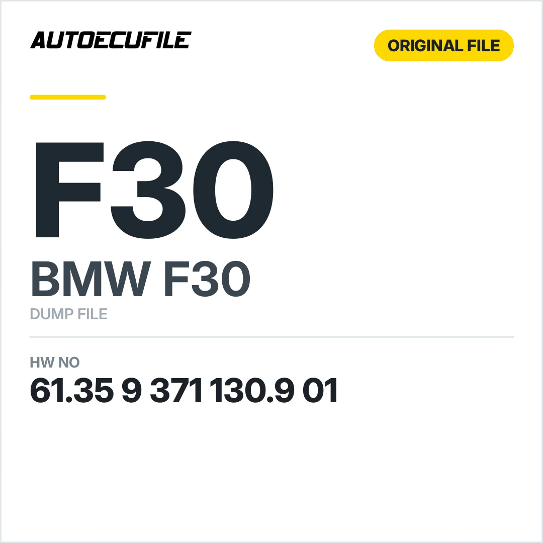 BMW F30 FRONT SEAT MODULE 61.35 9 371 130.9 01 DUMP