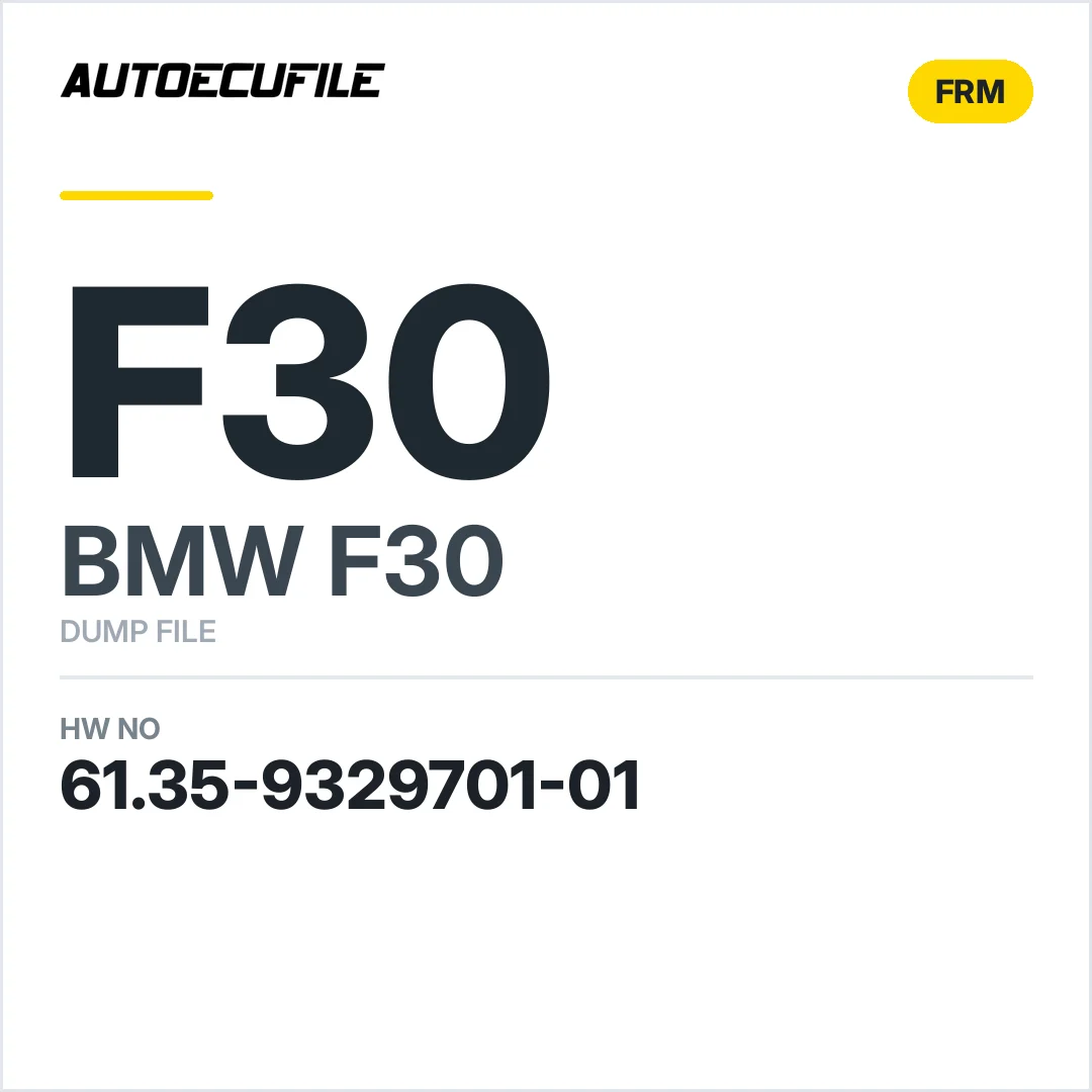 BMW F30 REM MODULE 61.35-9329701-01 DUMP