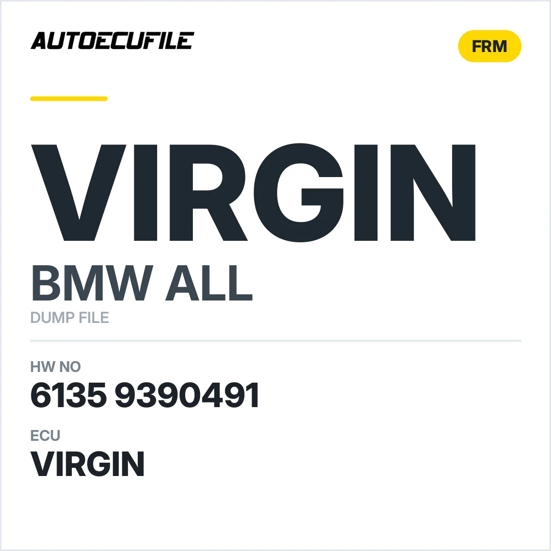 BMW FRM 6135 9390491 VIRGIN DUMP