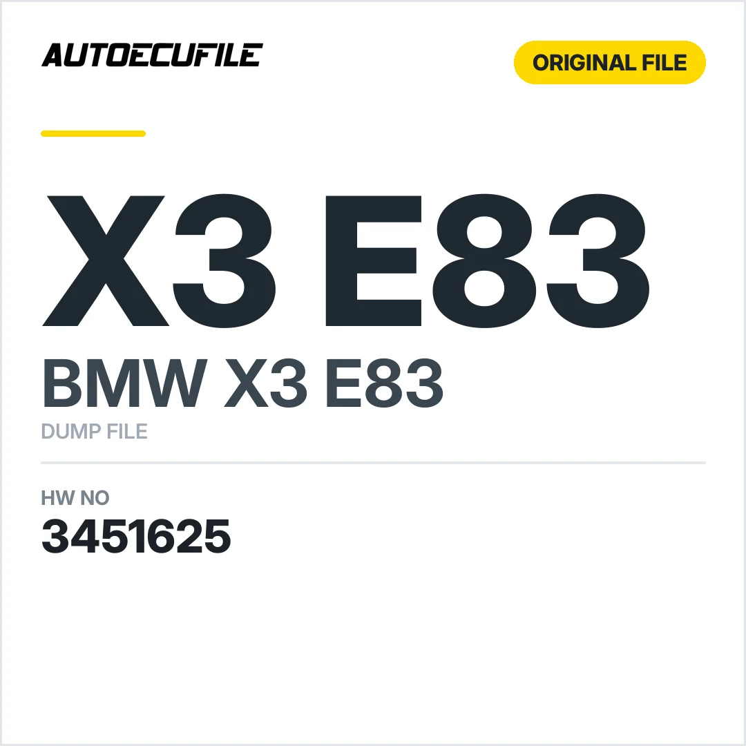 BMW X3 E83 LM MODULE 3451625 DUMP