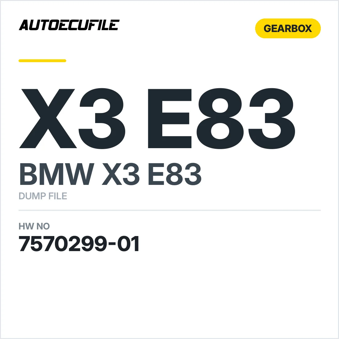 BMW X3 E83 VTG 1137328119 2760 7570299-01 DUMP