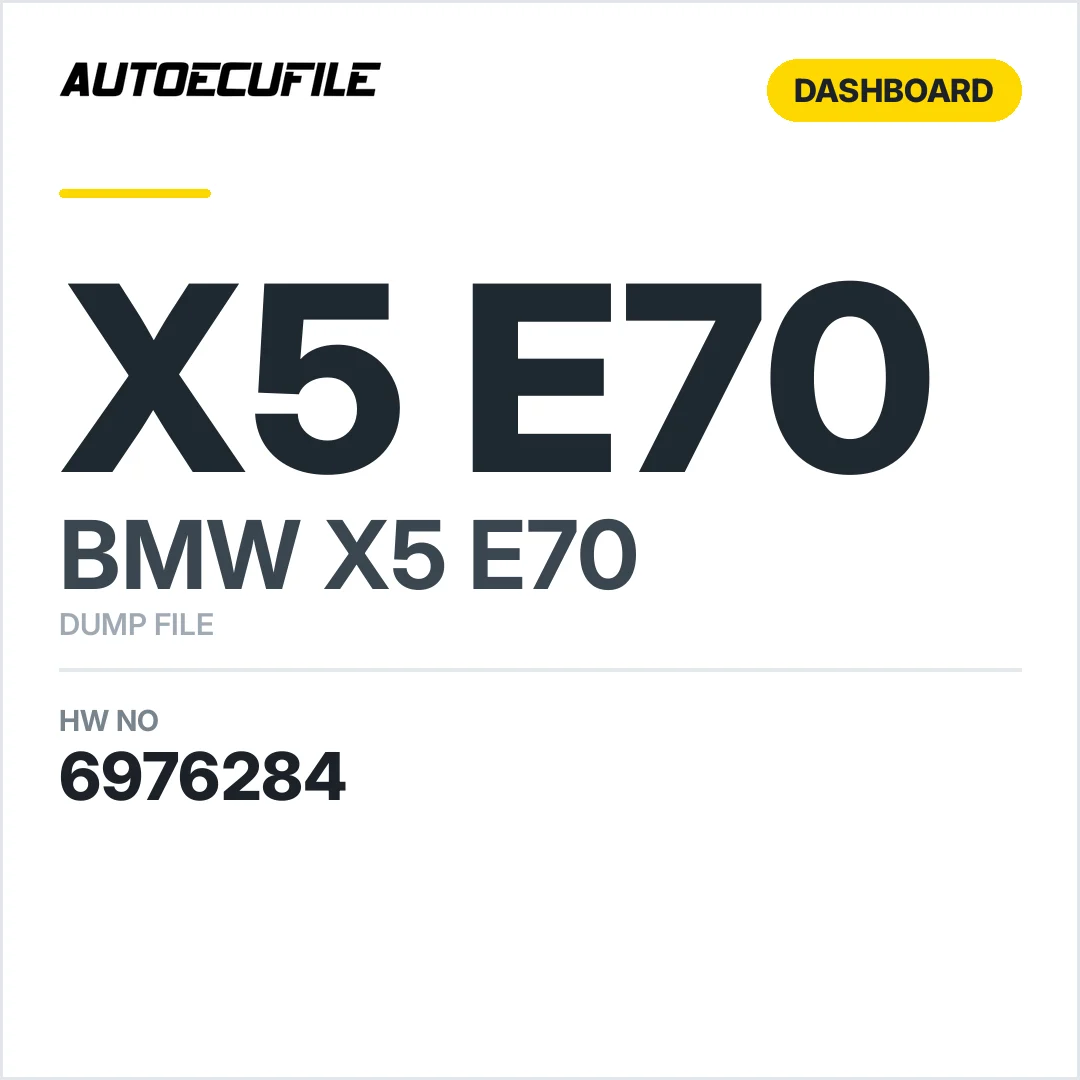 BMW X5 E70 DASHBOARD 6976284 DUMP